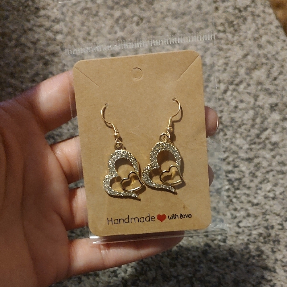 5 For $20 Gold Heart Earrings